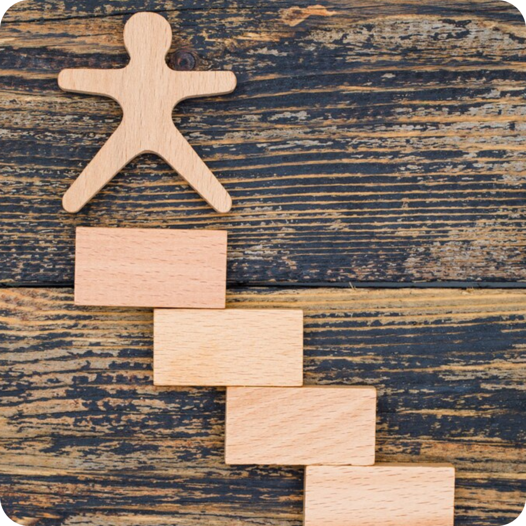 showing a graphic of ladder symbolise growth